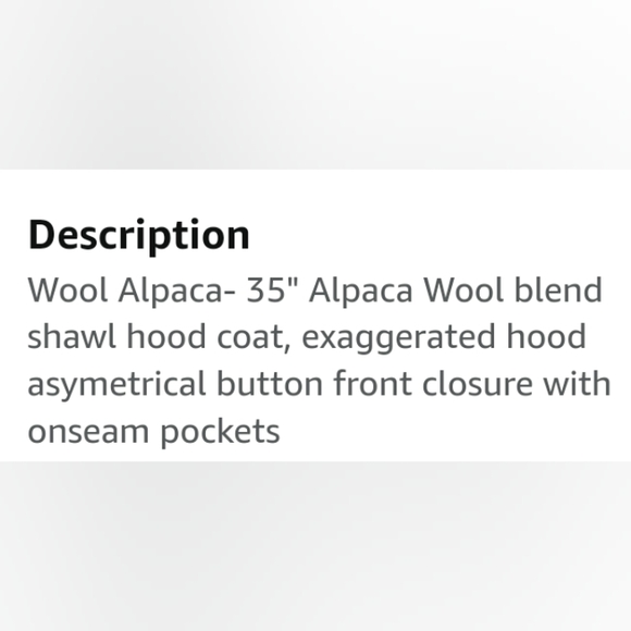 Cole Haan Wool/Alpaca Blend hooded coat. - Picture 5 of 15